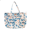 JuJuBe Whimsical Watercolor with Pink Lining - Super Be Zippered Tote Diaper Bag